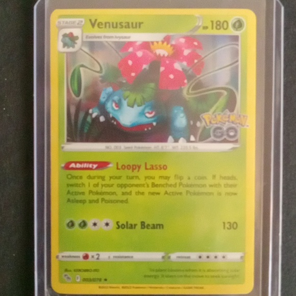 POKéMON"venusaur GO holographic #3 evolution set. - Picture 8 of 8